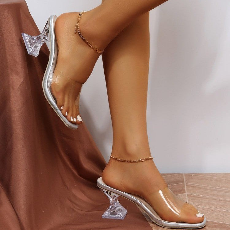 Sandale à talons en cristal - Chic&Shines
