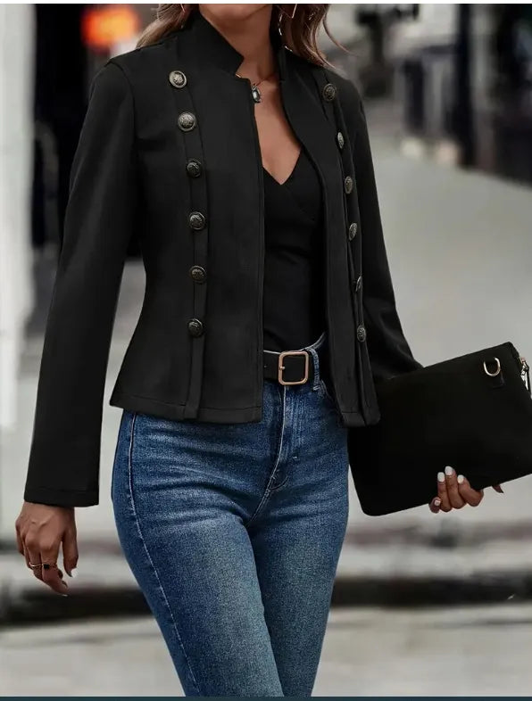 Veste à manches longues en daim - Chic&Shines