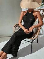 Robe Creuse En Tricot Dos Nu - Chic&Shines