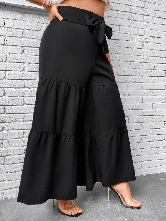Pantalon Taille Haute Jambes Larges
