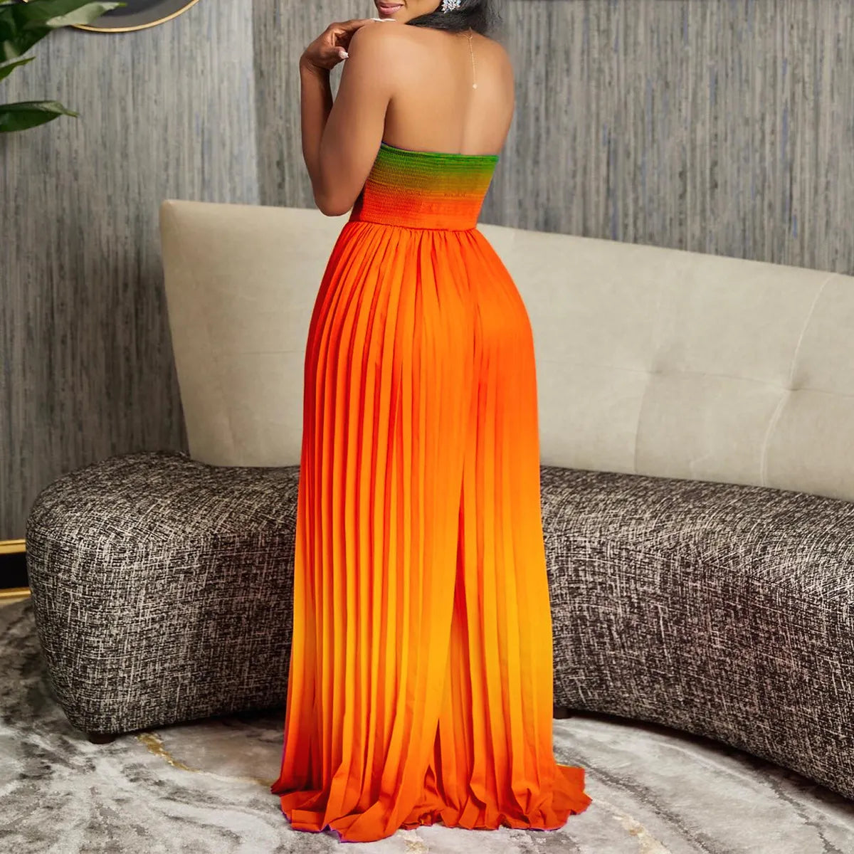 Combinaison bustier pantalon larges