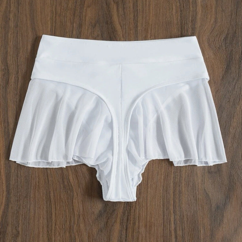 Lots 2 shorts string maillot de bain en maille à volants