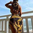 Maillot De Bain Bikini 4 Pièces Licou