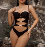 Maillot de bain une pièce à bretelles creuses - Chic&Shines