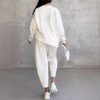Ensemble haut col rond manches longues et pantalon