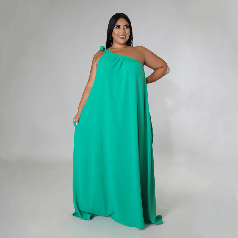Robe longue balançoire épaules dénudées - Chic&Shines