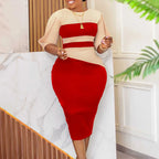 Robe Moulante À Blocs De Couleurs - Chic&Shines