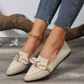 Mocassins plats à bout pointu respirants tissés - Chic&Shines