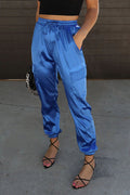 Pantalon À Revers Taille Élastique - Chic&Shines