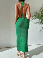 Robe Creuse En Tricot Dos Nu