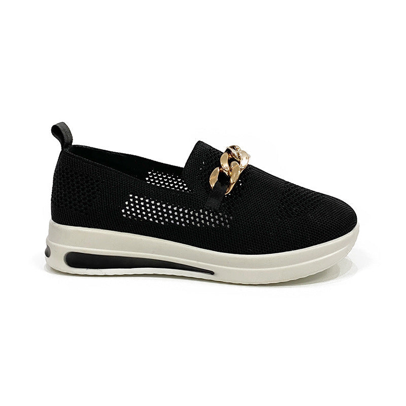 Chain-detail mesh trainers