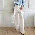 Pantalon bas larges taille haute asymétriques - Chic&Shines
