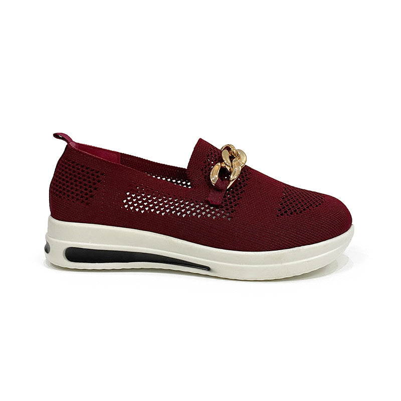 Chain-detail mesh trainers