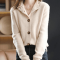Darla Cardigan en cachemire pour femme - Pull doux et élégant à la coupe confortable
