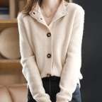 Darla Cardigan en cachemire pour femme - Pull doux et élégant à la coupe confortable