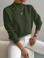 Pull classique à col roulé – Pull en maille douce pour une élégance sans effort