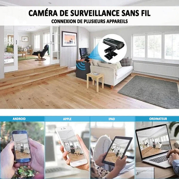 Mini Caméra Sans Fil 1080p HD