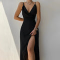 Robe chic fendue Mara pour femme – Robe de soirée élégante