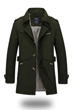 Trench-coat classique à col revers
