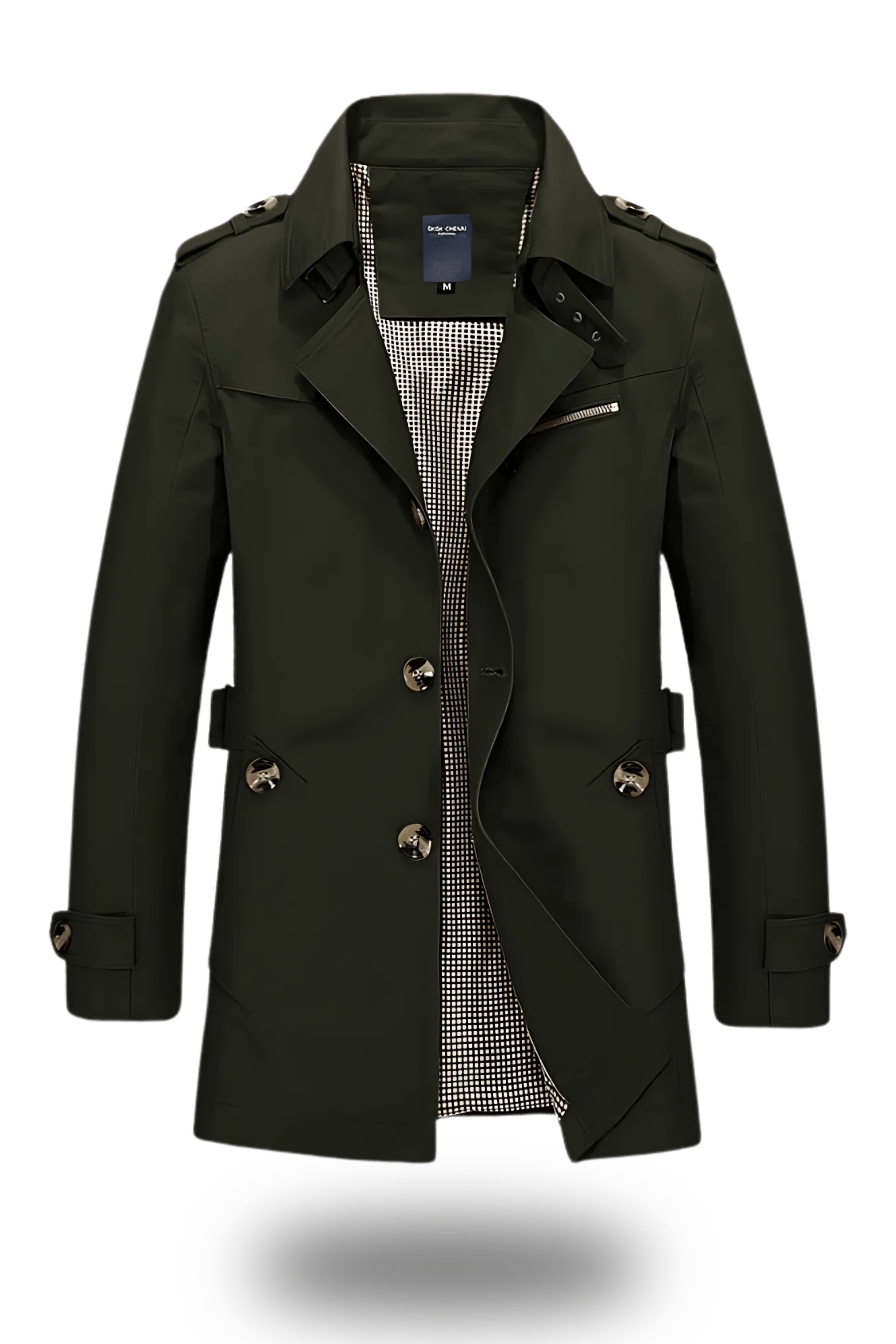 Trench-coat classique à col revers