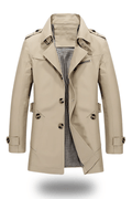 Trench-coat classique à col revers