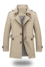 Trench-coat classique à col revers