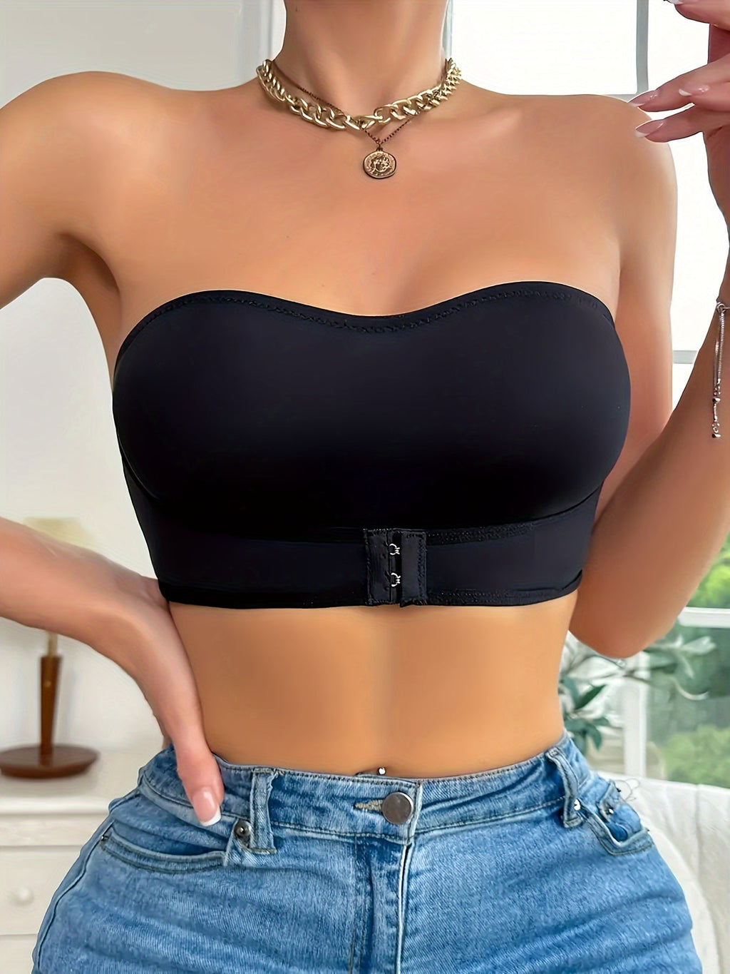 Soutien-gorge de sport sans coutures pour femme, avec bande antidérapante et coupe confortable