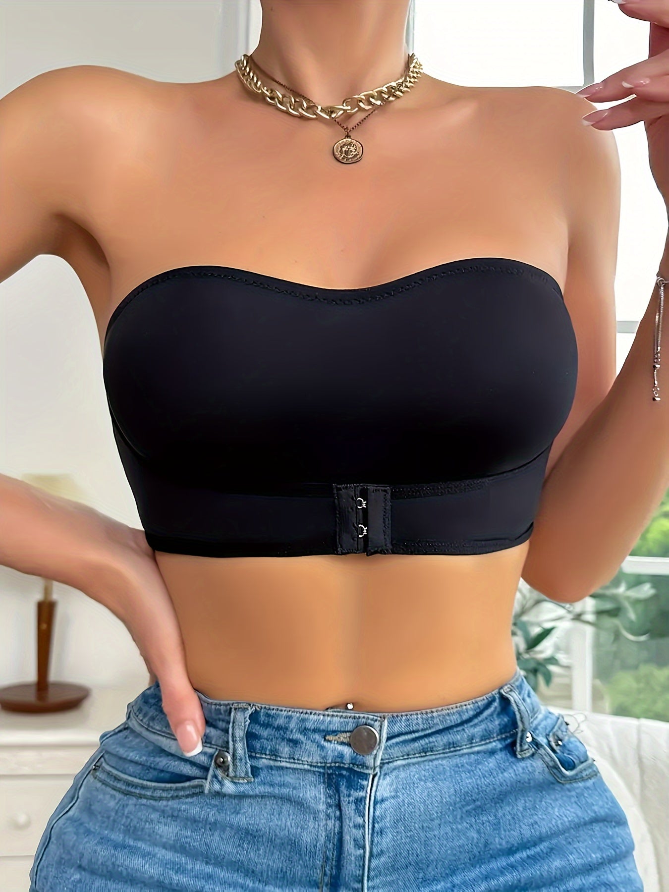 Soutien-gorge de sport sans coutures pour femme, avec bande antidérapante et coupe confortable