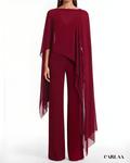 Burgundy wedding jumpsuit