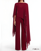 Burgundy wedding jumpsuit