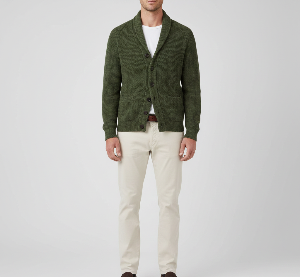 Cardigan en laine pour homme