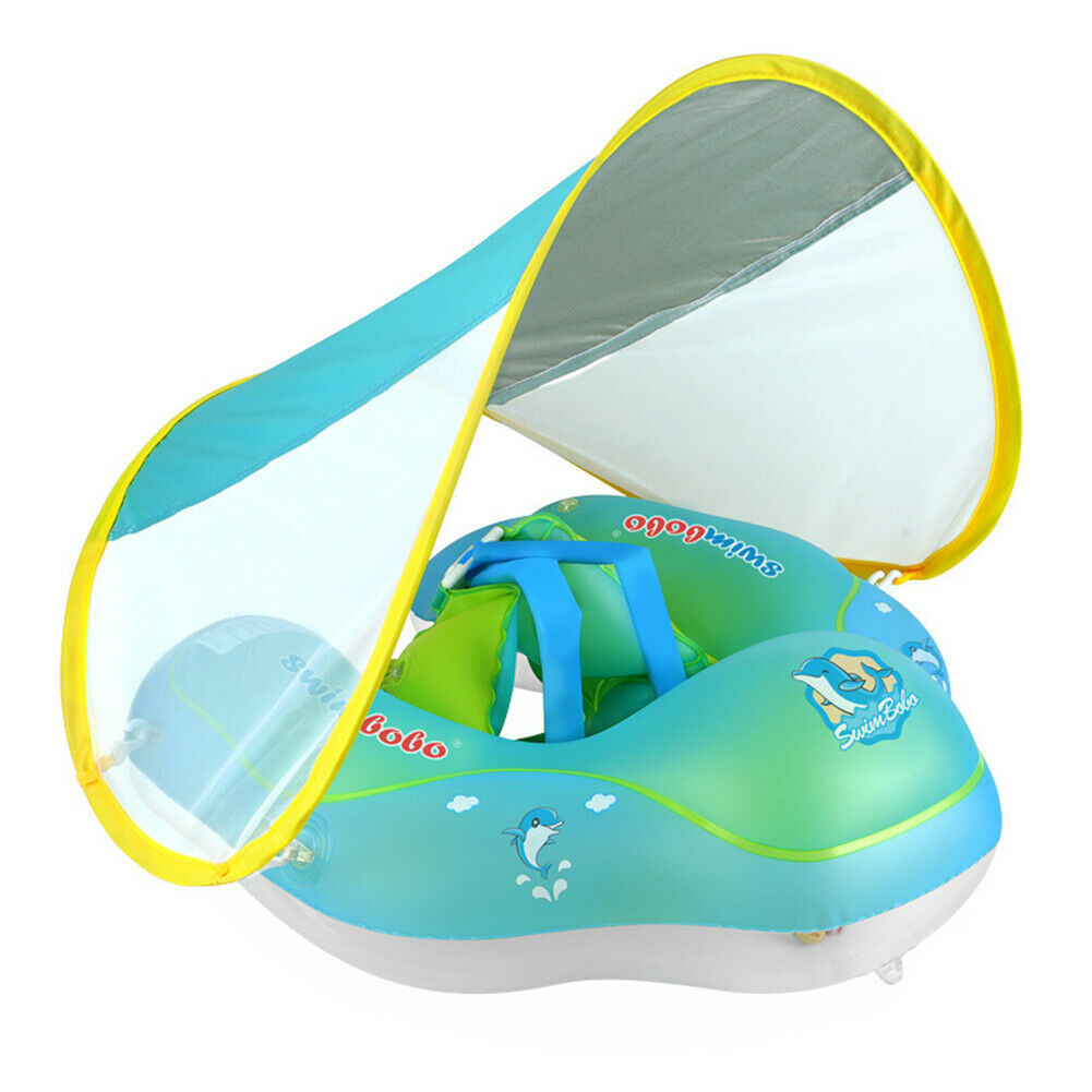 Bouée Bébé avec Auvent Amovible - Sécurité Piscine