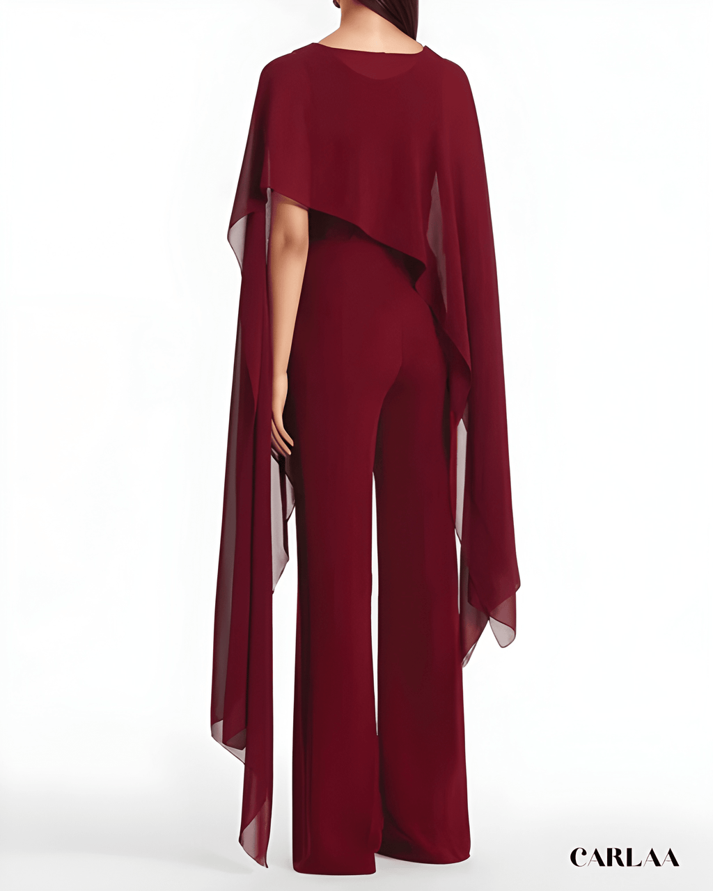 Burgundy wedding jumpsuit