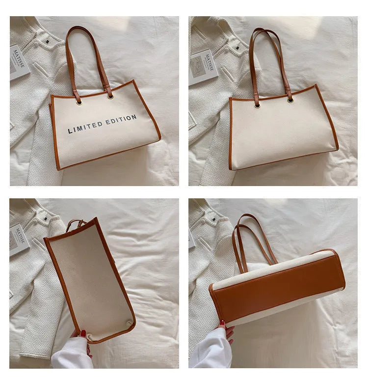 Sac grande capacité en toile imprimé
