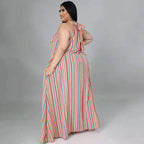 Loose halter maxi dress