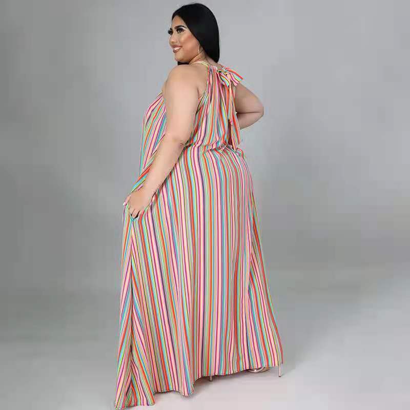 Loose halter maxi dress