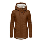 Manteau polaire manches longues à capuche - Chic&Shines