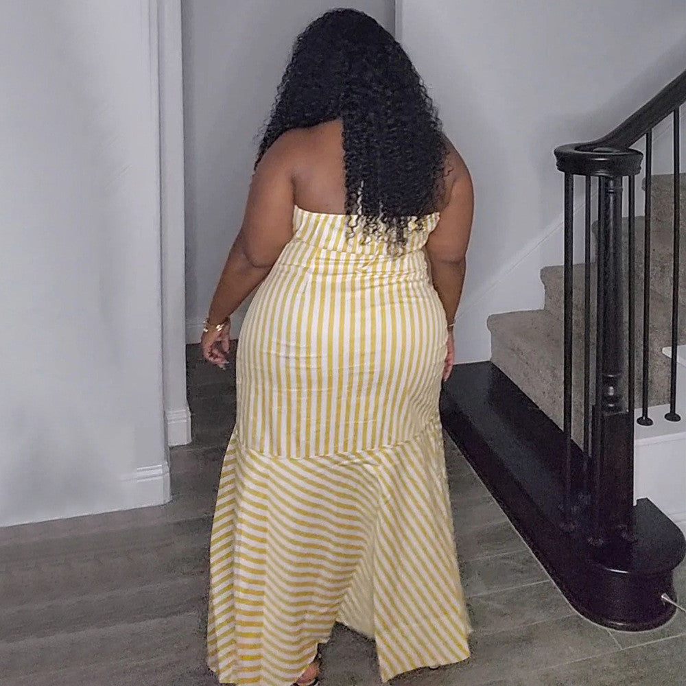 Robe Longue Col Licou Dos Nu