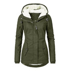 Manteau polaire manches longues à capuche - Chic&Shines