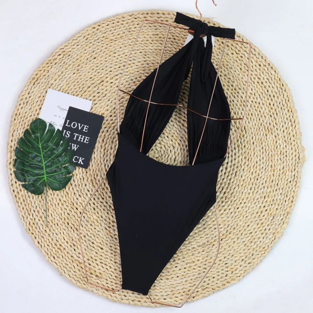 Pink Halter Swimsuit