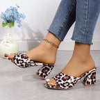 Talons hauts en daim à bout ouvert - Chic&Shines