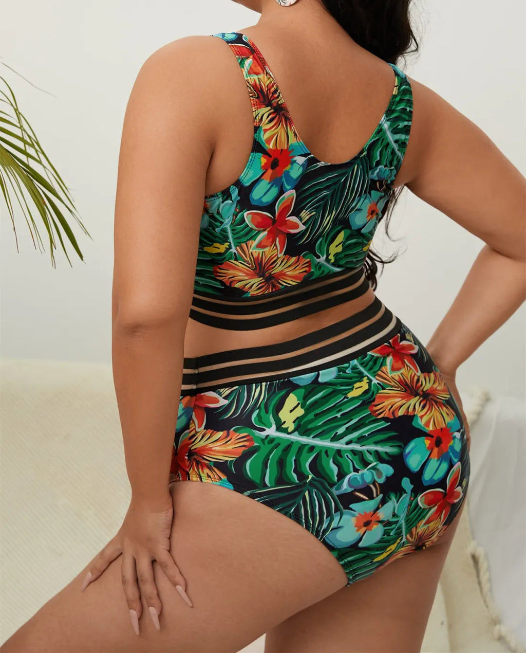 Maillot De Bain 2 pièces Imprimé Floral