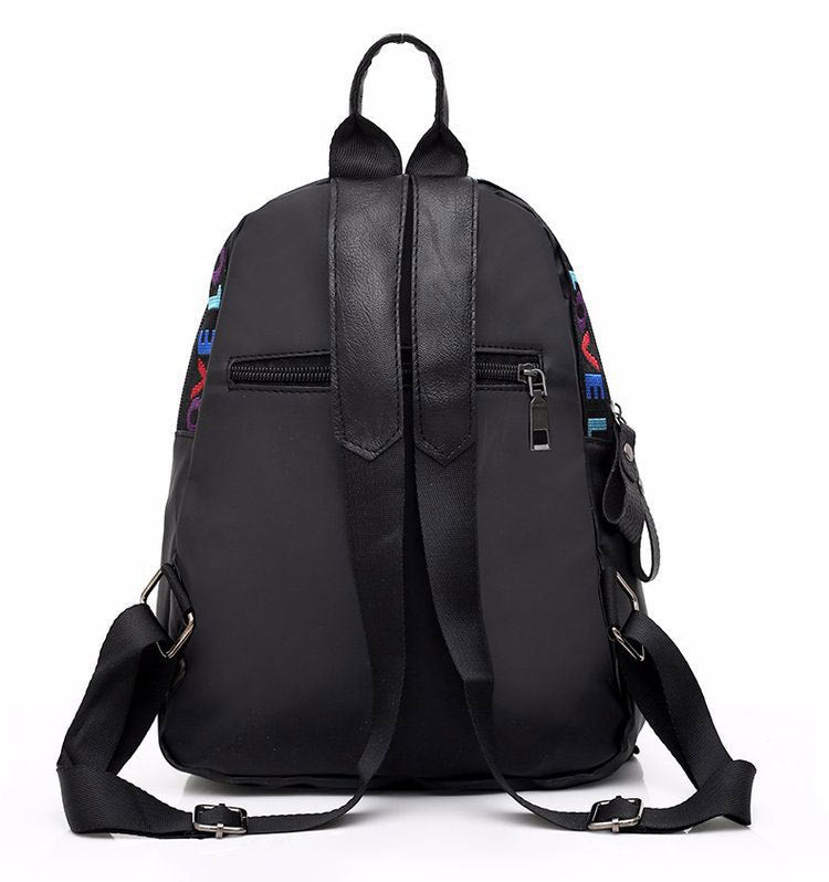 Medium-sized Letter Print Backpack
