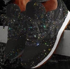 Baskets à plateforme avec paillettes et strass - Chic&Shines