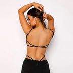 Body string à bretelles fines dos nu