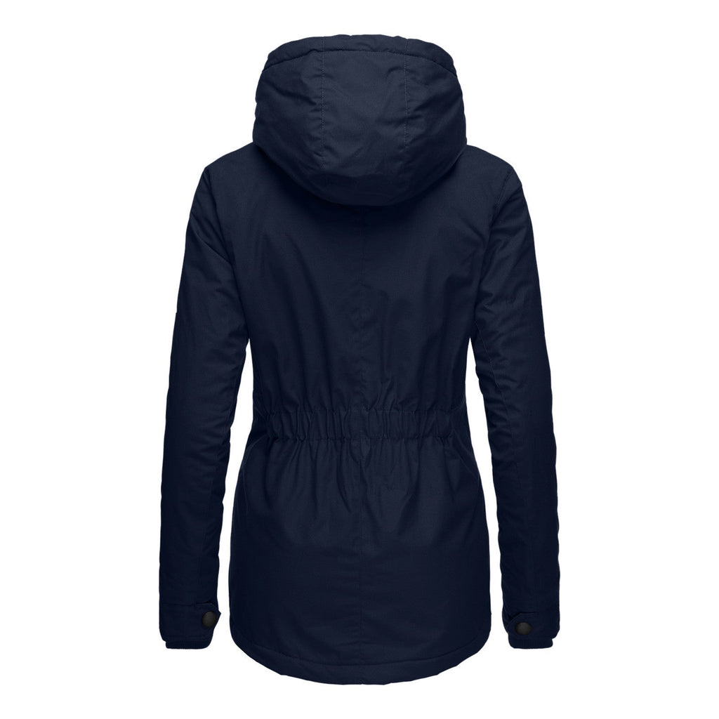Manteau polaire manches longues à capuche