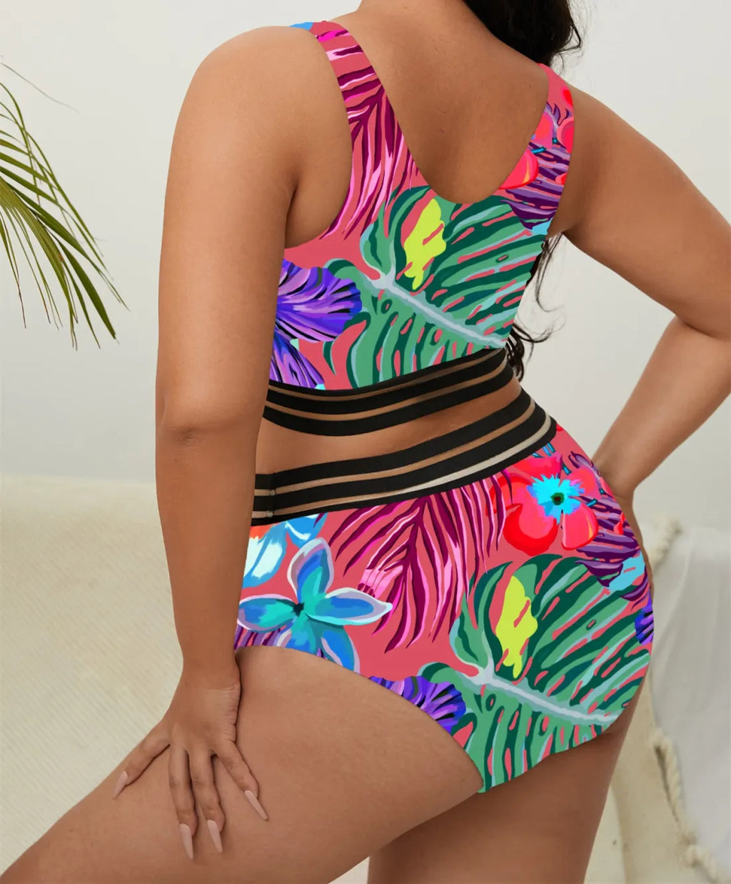Maillot De Bain 2 pièces Imprimé Floral
