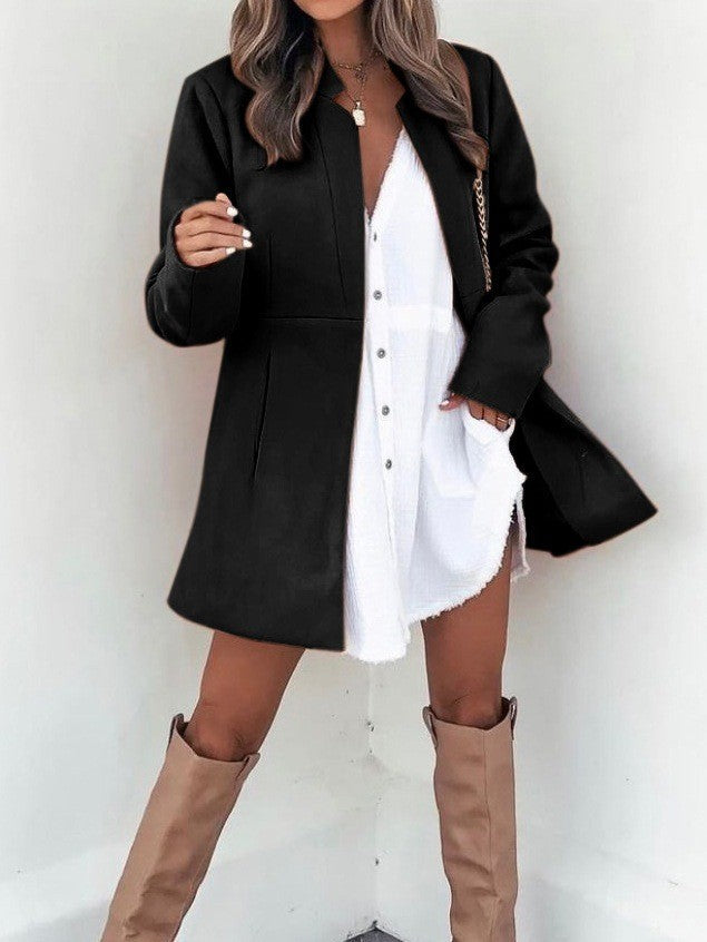 Veste à manches longues à poches d'hiver - Chic&Shines