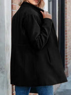 Long-sleeved winter jacket with pockets