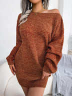 Robe Courte Tricotée Manches Lanternes - Chic&Shines